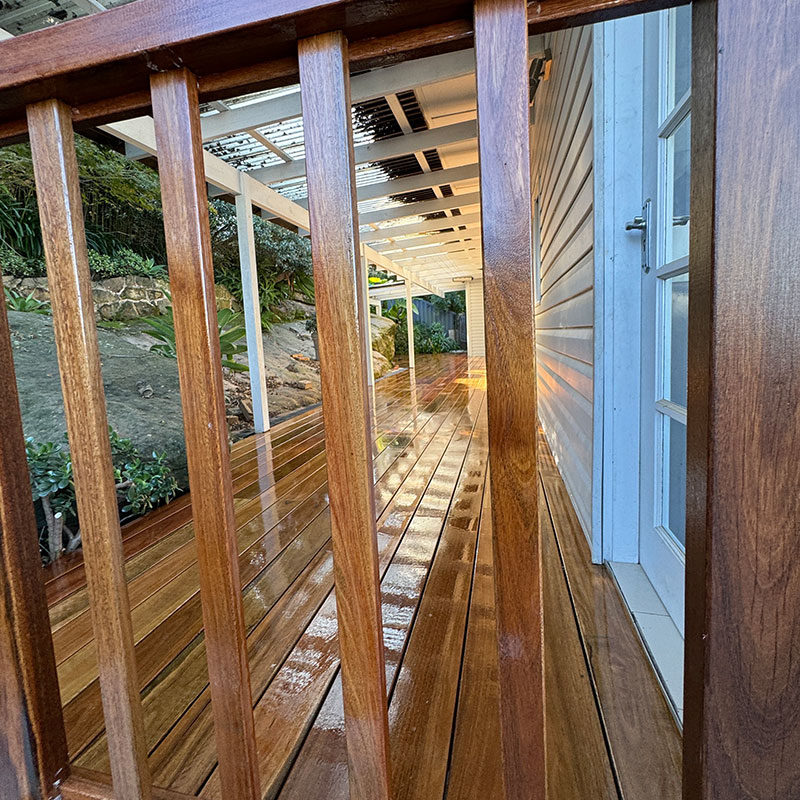 Spotted Gum Balustrade - Frenchs Forest